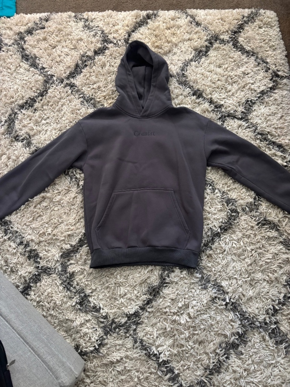 Comfrt Charcoal Grey Hoodi